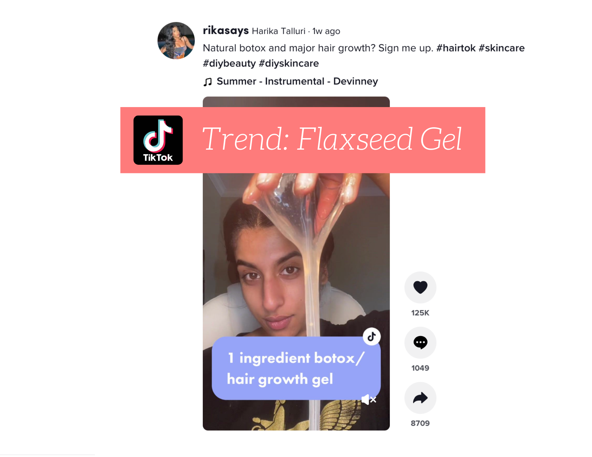 TikTok Trends: Flaxseed Gel for Skin and Hair Growth